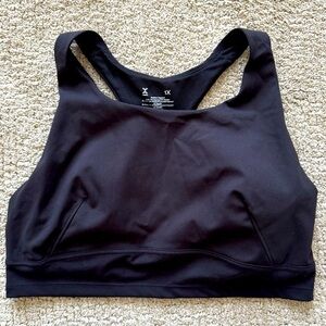 Xersion Medium Support‎ Black Sports Bra